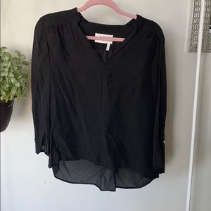 BA&SH Black Cupro Top with Metal details